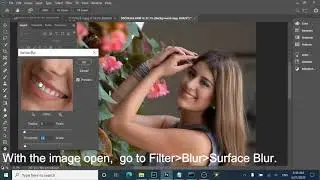 Using Photoshop Surface Blur to soft skin in 2 minutes