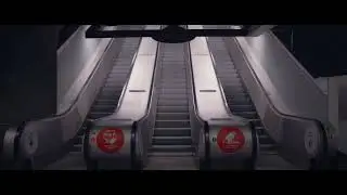 Sweden, Arlanda Airport / Arlanda Express Train Station, 4X escalator