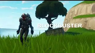 FIRST TIME USEING THE BLOCKBUSTER SKIN IN FORTNITE