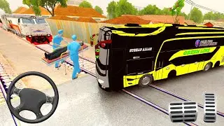 Buss Simulator Indonesia Green Line Bus Mod Android Gameplay 2024