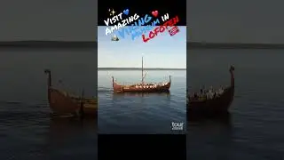 Lofotr Viking Museum in Borg - Lofoten Islands - Norway #shorts #travel #lofoten #norway #vikings