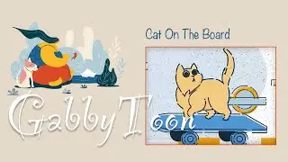 After Effects  Motion Design/Animation. Cat On The Board