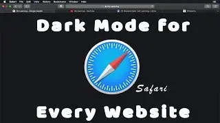 How to get  (Enable)  Dark Mode in Safari for macOS