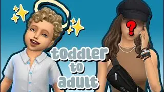 Toddler to Adult Challenge... | Sims 4 CAS
