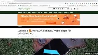 Flutter SDK on windows too! it's Dope!