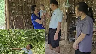 Surprise gift from the kind landowner. Single mother life. Ly Vy Ca
