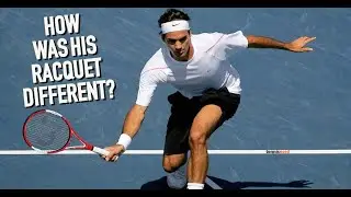How was Federer's racquet different from the one sold in stores?