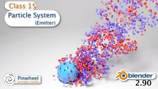 Blender 2.90 | Class 15 - Particle system (Emitter) by Rohan Rahule | Pinwheel Animation Studios