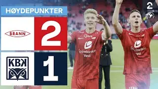 Brann 2 - 1 Kristiansund BK - Høydepunkter