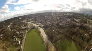 Mirecourt; vidéo GoPro par cerf-volant, 16.02.14