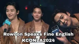 Eargasm!! Rowoon's Fine English Compiled! His English is excellent! *Proud* 🥰 240726 (PST) 