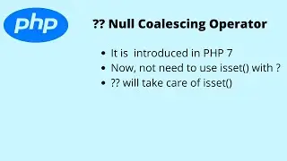 null coalescing operator php | Null coalescing operator php w3schools | ?? operator in php #shorts