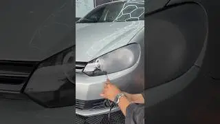 Restauração de farol com polímero 
