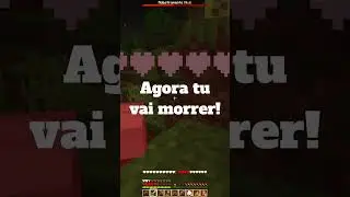TROLLANDO O ESQUELETO COM CACHORRO - #Minecraft #sobrevivencia #caça #gameplay #shorts