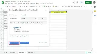 Print Labels from Google Sheets using Quicklution's Avery Label Merge add-on