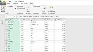 PowerQuery-Get List of Sheet Name using PowerQuery M Language Excel.Workbook