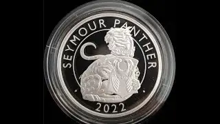 The Royal Tudor Beasts - The Seymour Panther 1oz silver proof coin, 1st in the series