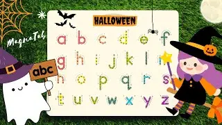 Halloween abc - Learn to write abc´s Lowercase with MAGNATAB