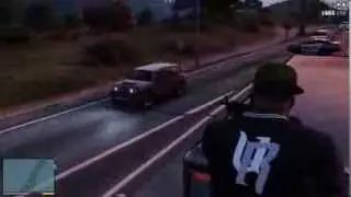 GTA FREEWAY!!! Box Truck Shootout!!!