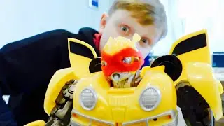 Трансформеры РОБОТЫ ДИНОЗАВРЫ Rubik's cube Кубик Рубика для детей Robosaur