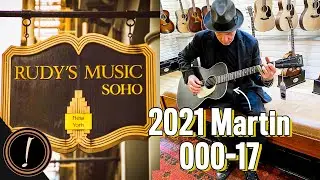 2021 Martin Black Smoke 000-17 & Rudy's Music NYC Showroom Tour |  Let's Hear It