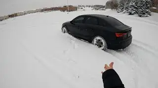 Tuned Audi S3 8V vs Canadian SNOW STORM! (POV drive)