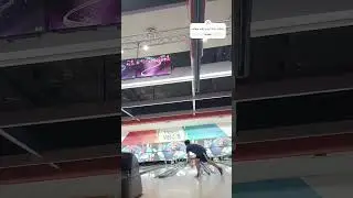 my first strike with two handed #trend #trending #meme #bowling #house #ball #strike #2024 #happy