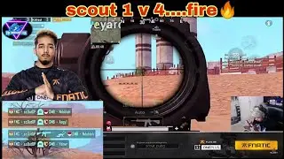 scout 1 vs 4 clutch | FNATIC SCOUT  M416+6X SPRAY