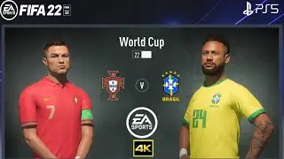 FIFA 22 PS5 | Portugal Vs Brazil | World Cup 2022