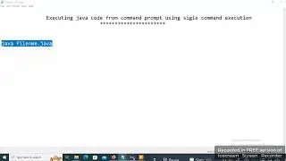 Java 11 Feature  : Executing Java Code Though Command prompt using single command