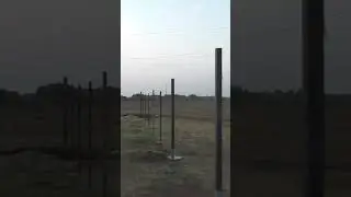 забор залили часть столбов