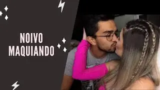 Noivo Maquiando ❤️