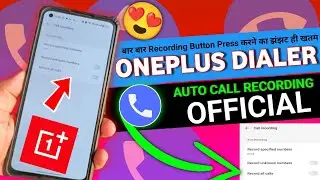 OnePlus Stock Dialer With Auto Call Recording ! Disable Google Dialer ! OnePlus Nord Series 🔥