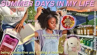 PRODUCTIVE SUMMER DAYS IN MY LIFE 2024 | shopping, new books, life update, self care, summer routine