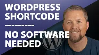 WordPress Shortcode - How to create a WordPress Shortcode no software required