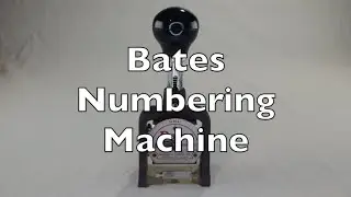 Bates Stamp Review / HowTo (Bates Numbering Machine)