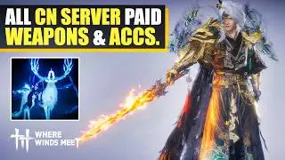 All New Premium Weapon Skins, Mounts & Animations from CN Server | Where Winds Meet Fashion