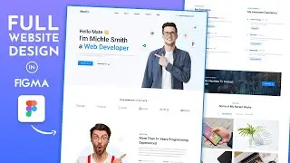 Create a Full Website Design in Figma | Web Design Tutorial