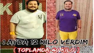 1 AYDA 12 KİLO VERDİM!! NELER YEDİM, HANGİ EGZERSİZLERİ YAPTIM (Toplamda 40 Kilo)