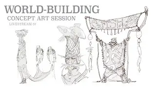Designing NPCs for my IP 'Fish World'!! ( Casual World Building ! ) - livestream #57