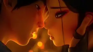 Animated Cute Couple Kissing - Apne Hi Jism Se - Love Song Status Animated