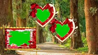 Green screen photo frame  effect hd video