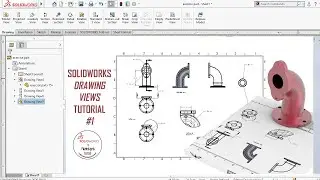 📌Solidworks Drawing Tutorial - Drawing Views- Part 1
