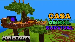 Como hacer una Casa🏡 del Árbol en Minecraft✅