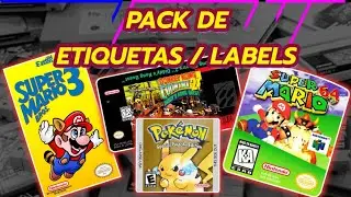 DESCARGA e IMPRIME las ETIQUETAS para tus Videojuegos Cartuchos y Discos!!!