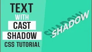 Text With Cast Shadow CSS | CSS Text Effects | CSS Tutorials  2019