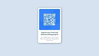 QR code component - HTML & CSS / Frontend Mentor Challenges
