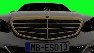 3d car mercedes green screen 4k Hd footage chroma key