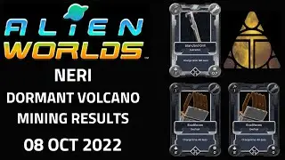 Alien Worlds Gameplay - Mining Trilium (TLM) with 1 Drill + 2 Exogloves on Neri Dormant Volcano