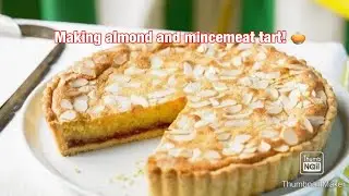 Making almond and mincemeat tart! 🥧